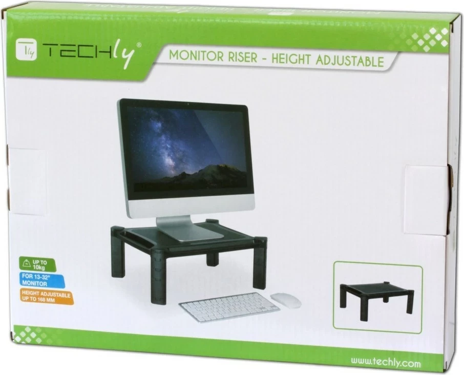 Stojalo z nastavljivo višino Techly ICA-MS 401, črno