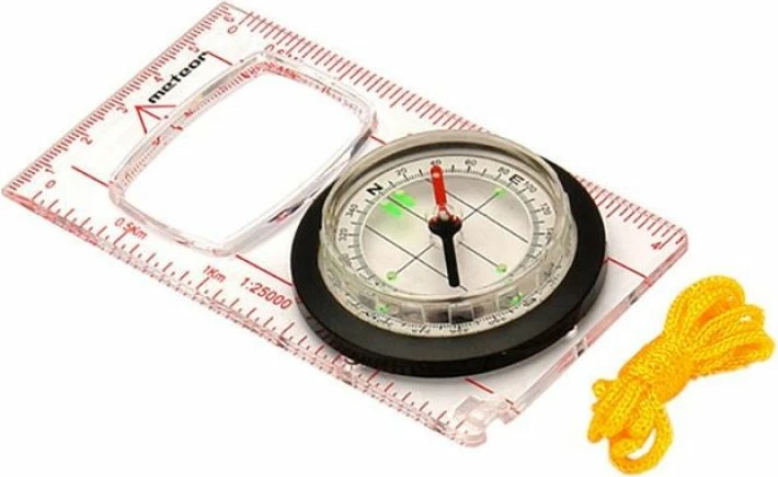 Kompas z ravnilom Meteor 71007, za moške, ženske in otroke