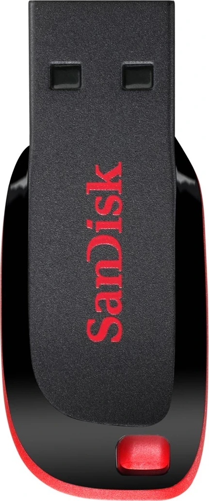 USB ključ 64 GB, črn in rdeč Sandisk Cruzer Blade