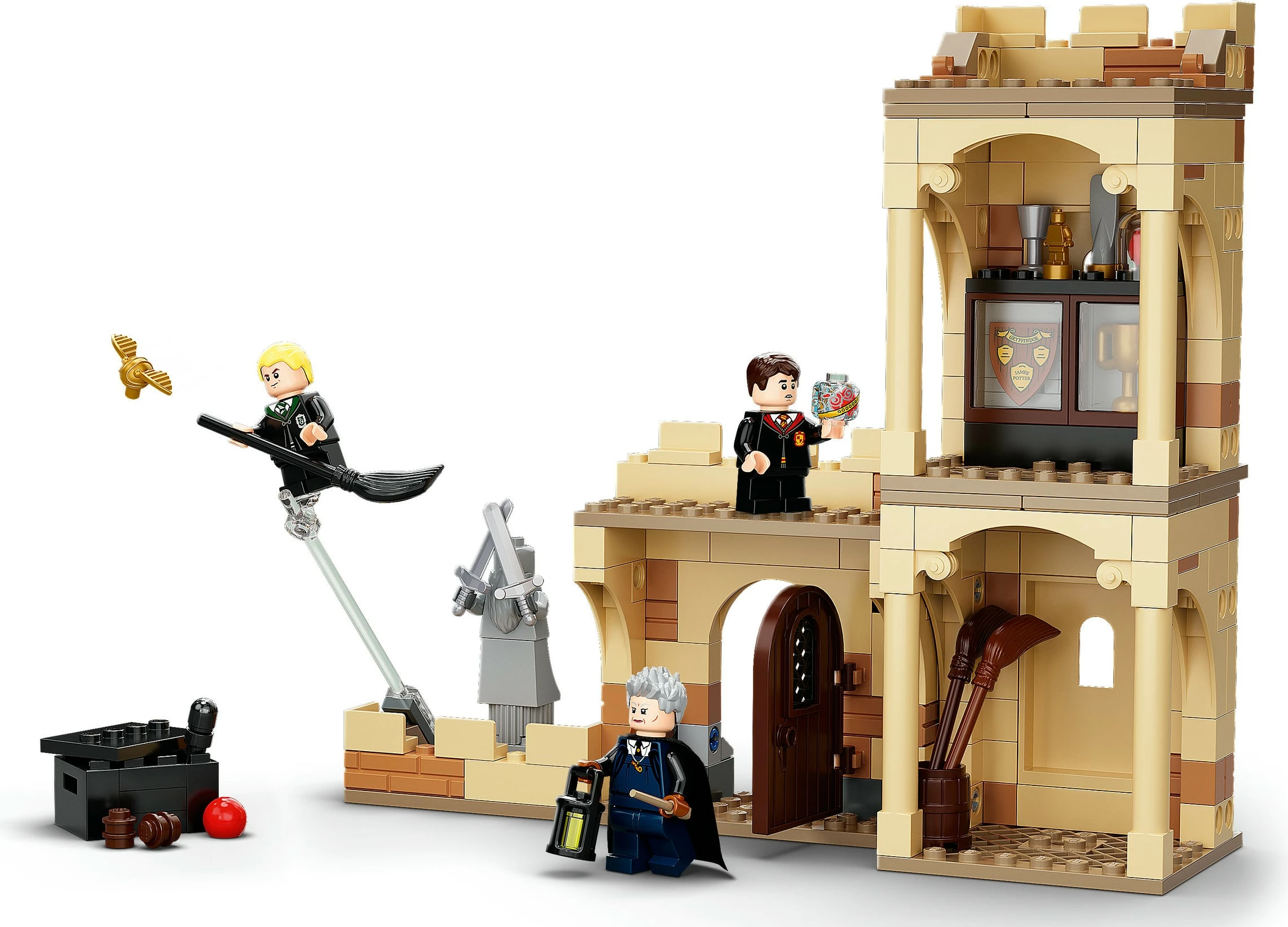 Set za sestavljanje - Prvi letalski pouk, LEGO Harry Potter Hogwarts™, 7+, 264 delov, večbarven