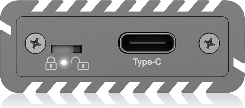 Zunanja M.2 ohišje za SSD, ICY BOX IB-1817M-C31, M.2, PCIe 3.0, 10 Gbit/s, USB, siva