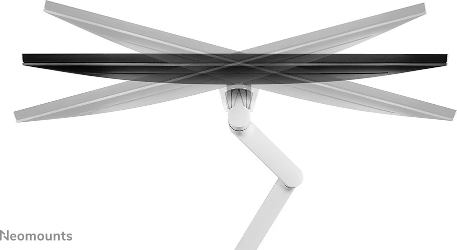 Nosilec za monitor 17–27", nosilnost 8 kg, VESA 100x100, bel — Neomounts DS60-425WH1