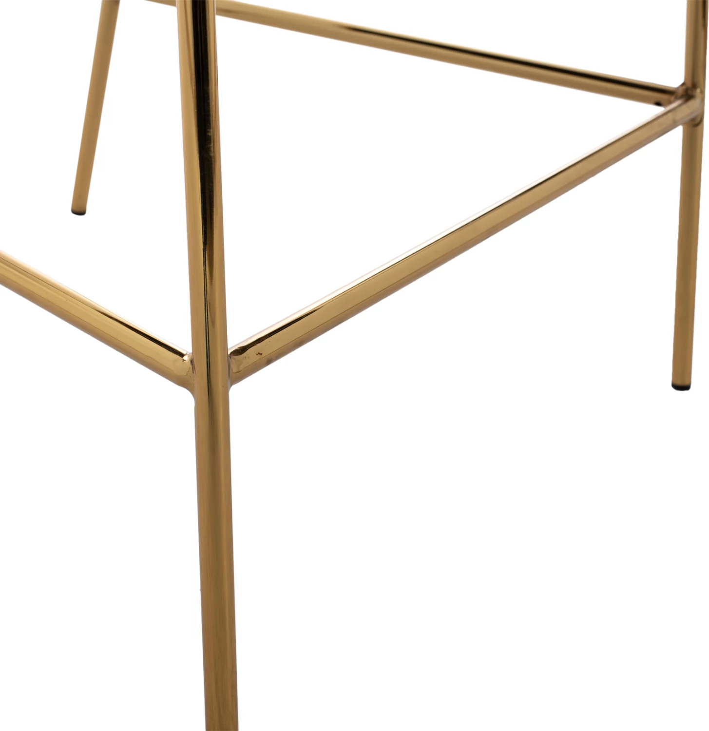 Srednje visok stol FH8735.04 iz žameta črne barve z pozlačenim okvirjem 54x58x95Y cm, set 2 kosov