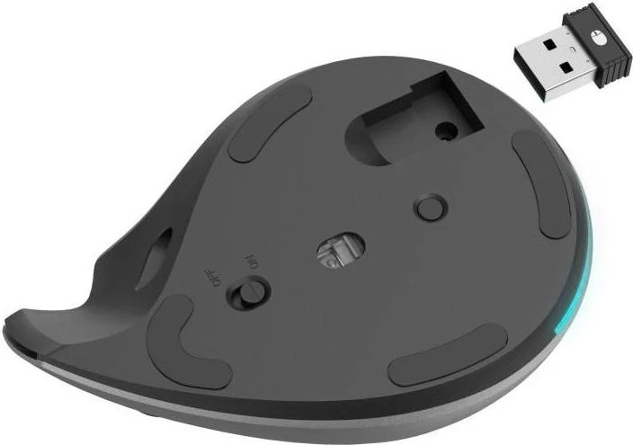 Brezžični miška Hama EMW-700, RGB, 1000 dpi, srebrno-siva