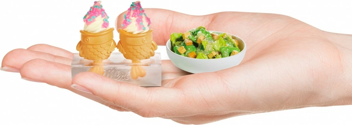 Komplet miniatur hrane Mini Food Mix za zbiratelje, iz plastike, mešan — Miniverse MGA