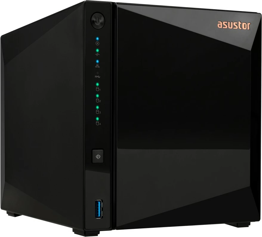 NAS Asustor DRIVESTOR 4 Pro Gen2 AS3304T V2, Realtek RTD1619B, 2 GB DDR4, črno