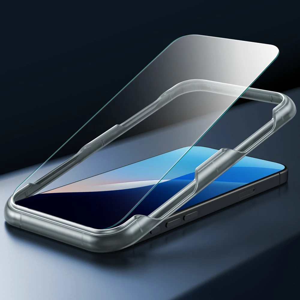 Ovitek za telefon s HaloLock MagSafe za iPhone 16, ESR Classic Pro, črn, s zaščitnim steklom