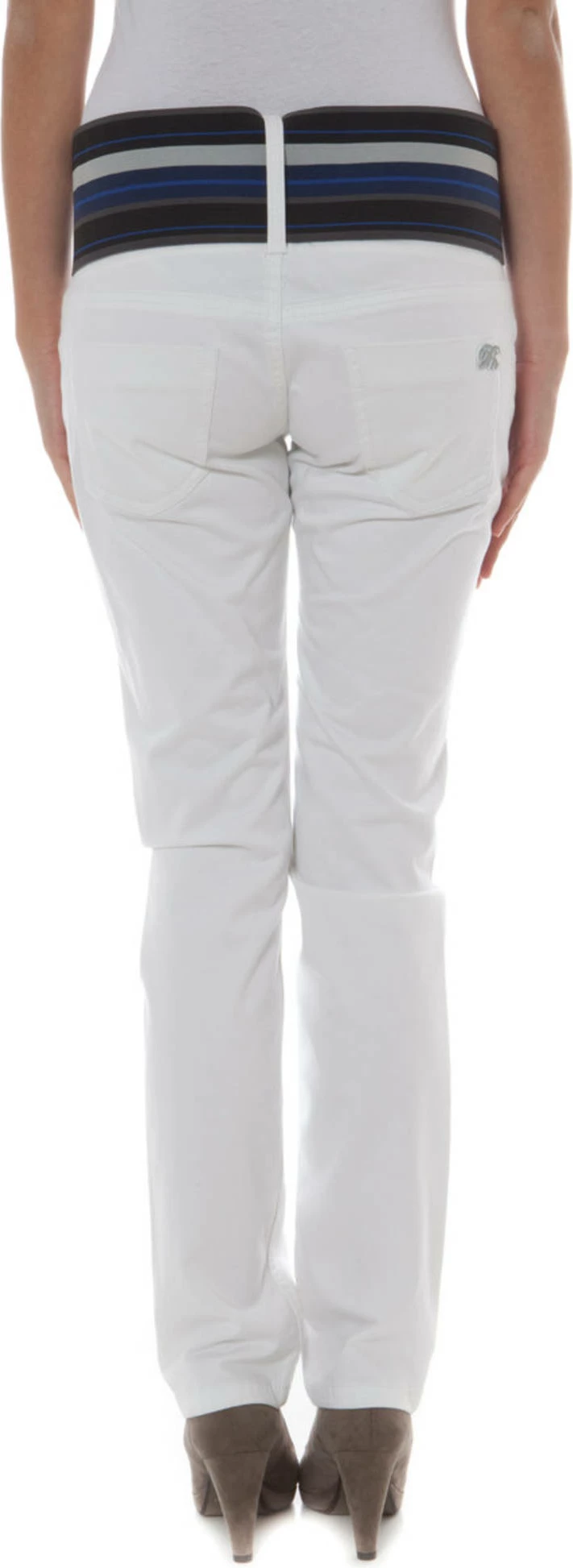 Hlače PHARD, ženske, bele