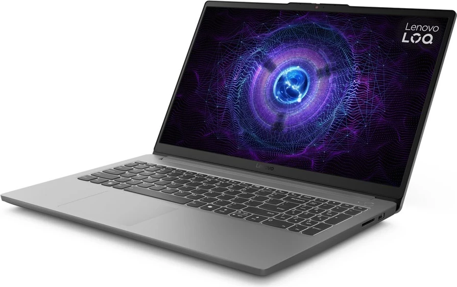 Prenosnik za igre Lenovo LOQ 15IAX9E, 15,6", Intel Core i5-12450HX, 16 GB RAM, 512 GB SSD, NVIDIA RTX 2050, siv
