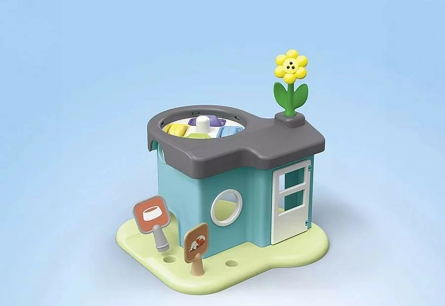 Hotel za živali z avtomatom za hrano Playmobil Junior 71690, 21 delov, večbarven