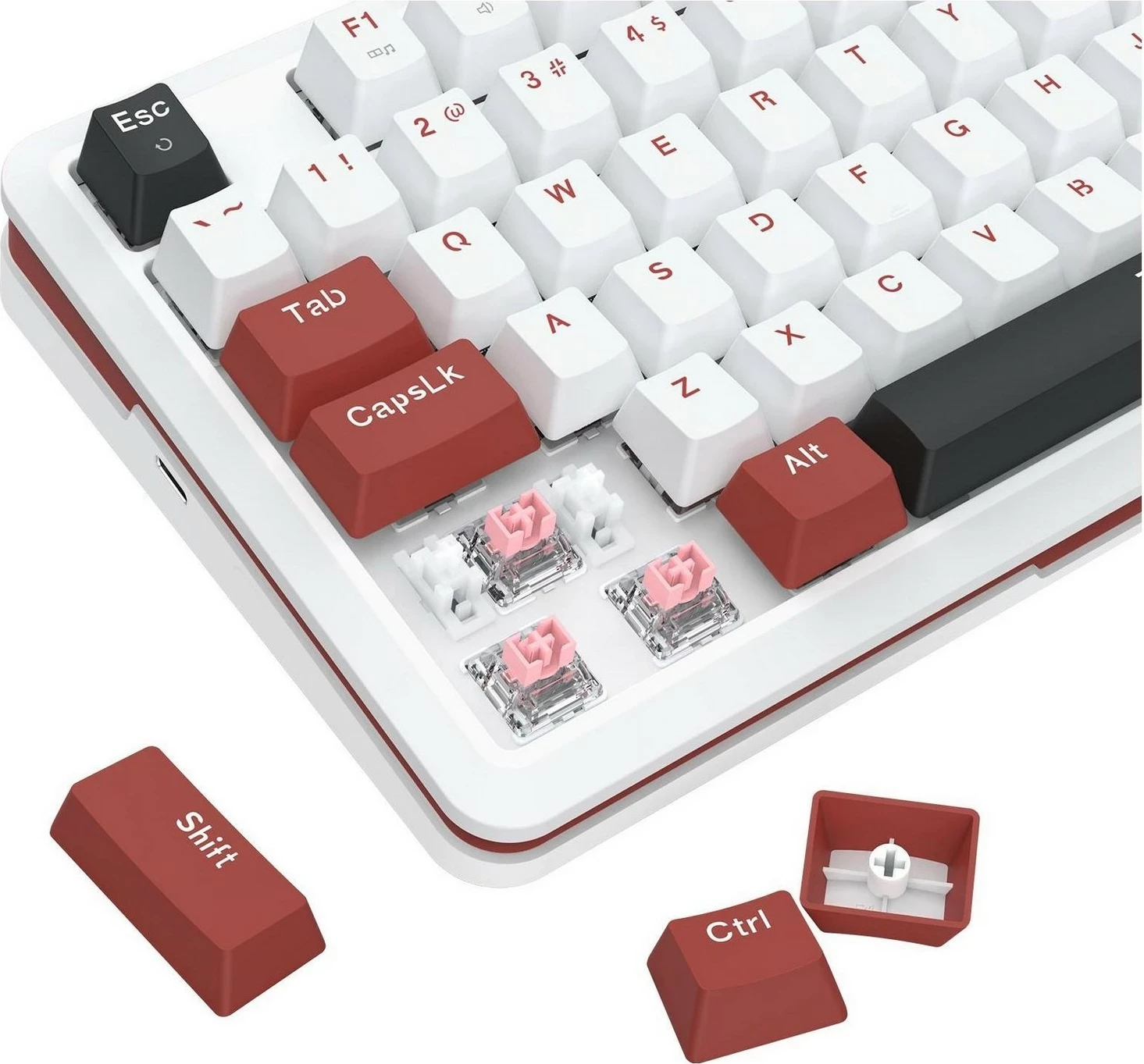 Tipkovnica RGB, bela Redragon K721WRB-RGB Stormhunter