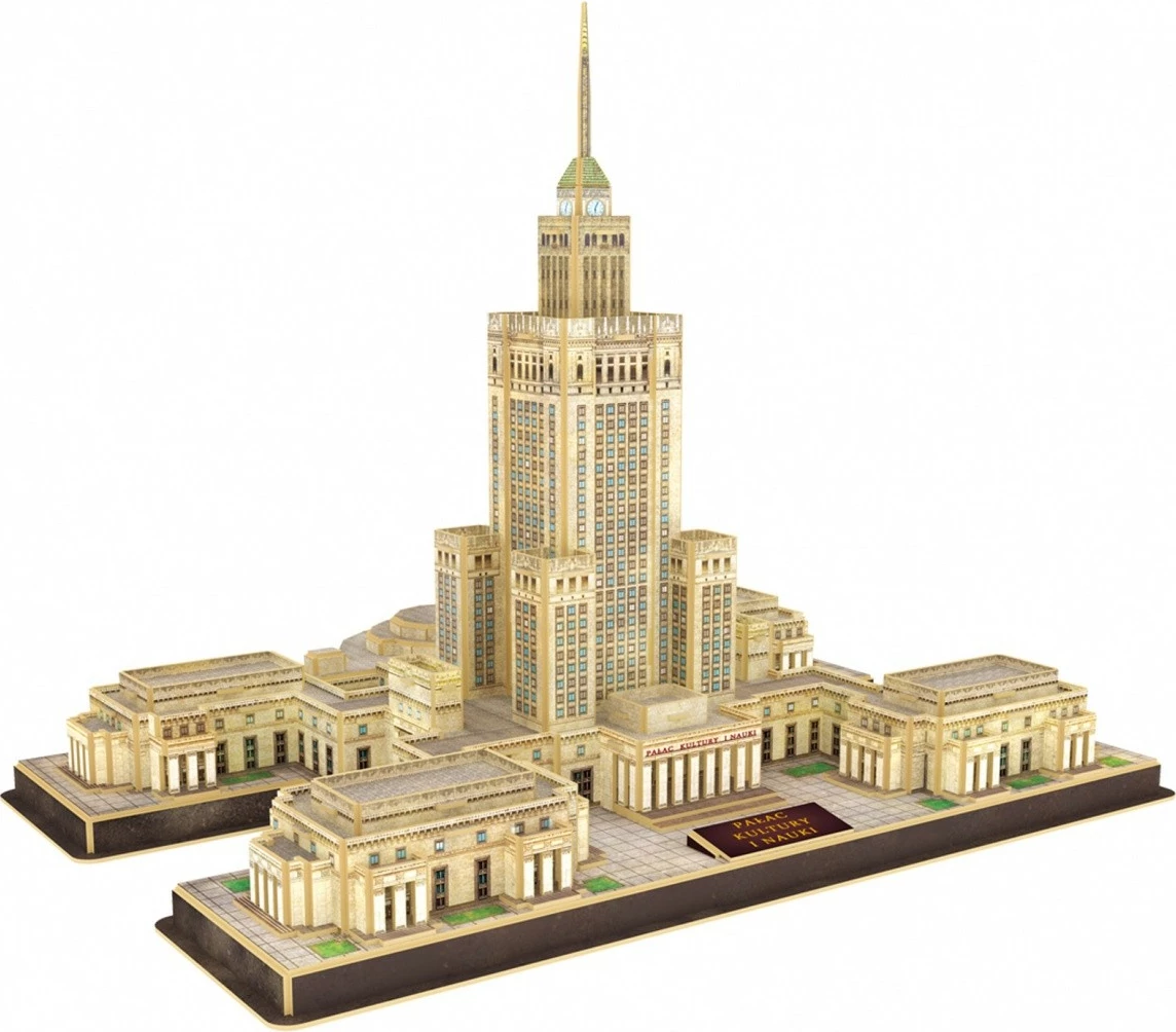 3D sestavljanka Palača kulture in znanosti, 144 delov, Cubic Fun
