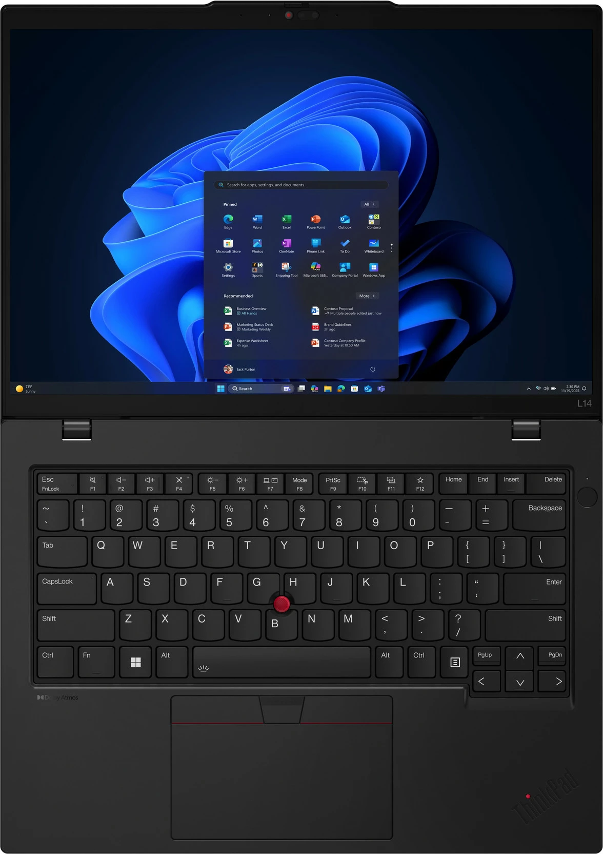 Prenosnik Lenovo ThinkPad L14 G6, 32 GB RAM, AI 7P 350, črn