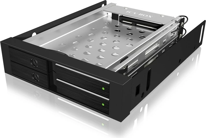 Nosilec za 2x 2,5" SATA v 3,5" režo ICY BOX, črn