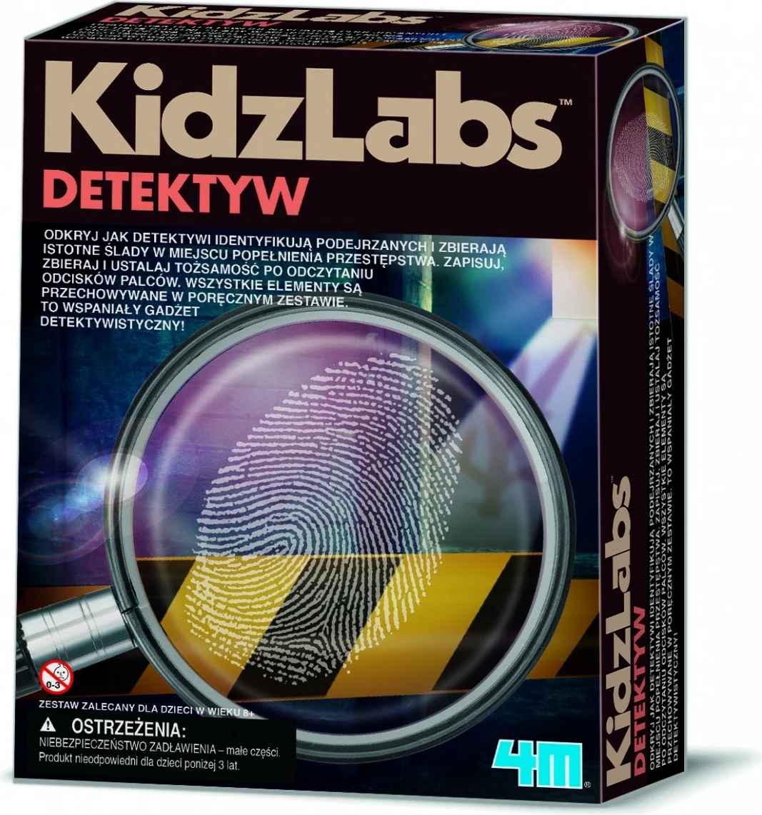 Edukativni detektivsko igrivo komplet 4m KidzLabs 3248, s kovčkom in dodatki