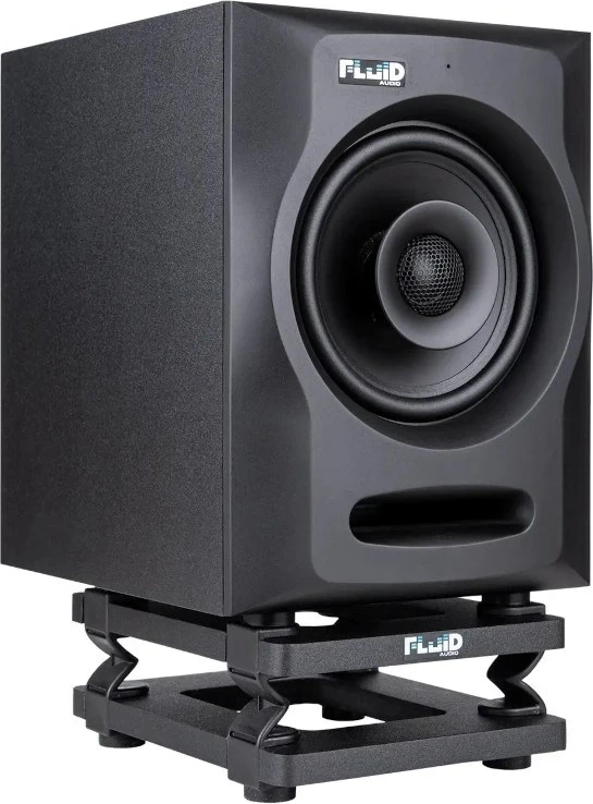 Stojala za studijske zvočnike Fluid Audio DS5, 4–5 in, plastika, črna, set 2 kosa