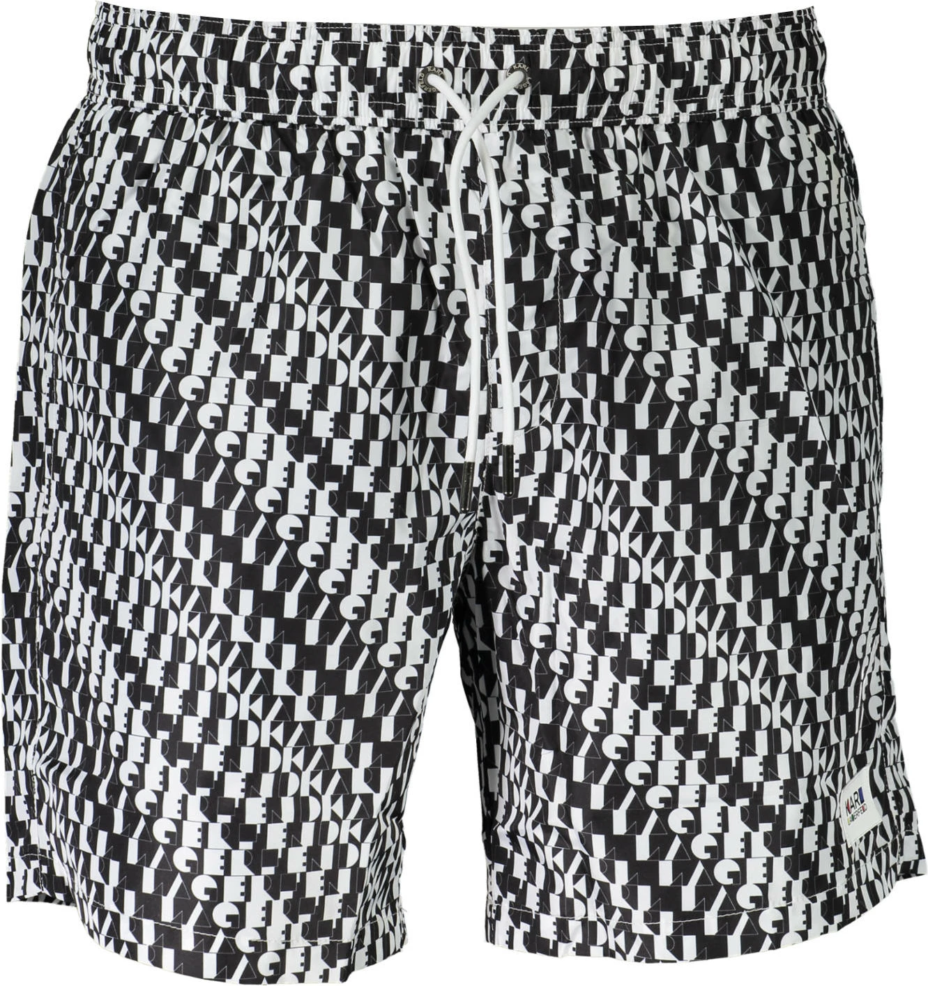 Plavalne hlače KARL LAGERFELD BEACHWEAR za moške, bele