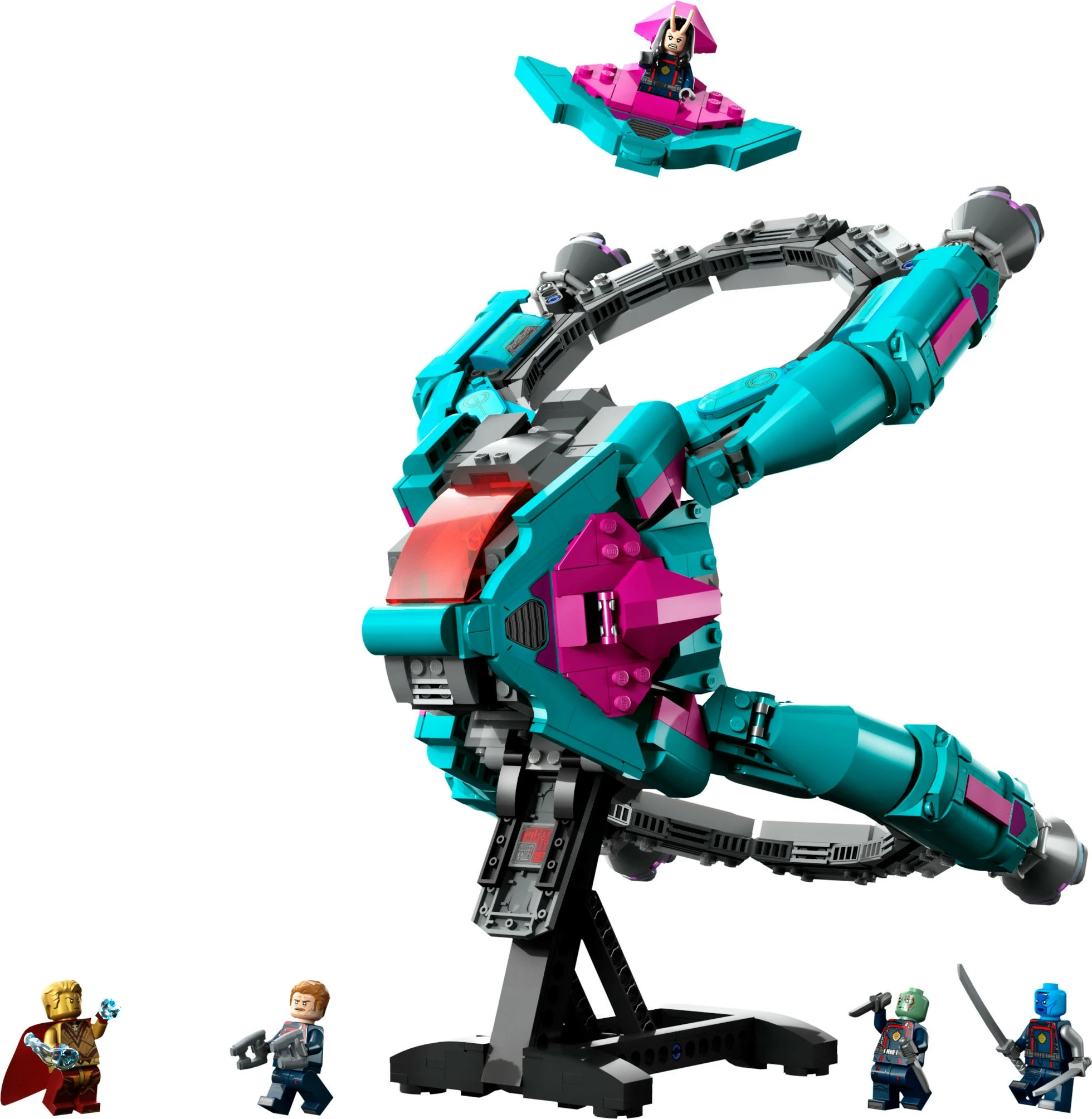 Gradbeni set Novo Guardiansovo plovilo LEGO Marvel Super Heroes, 1108 kosov, večbarven