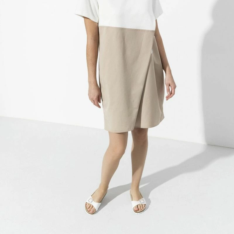 Ženski natikači Birkenstock Madrid Birko-Flor, beli