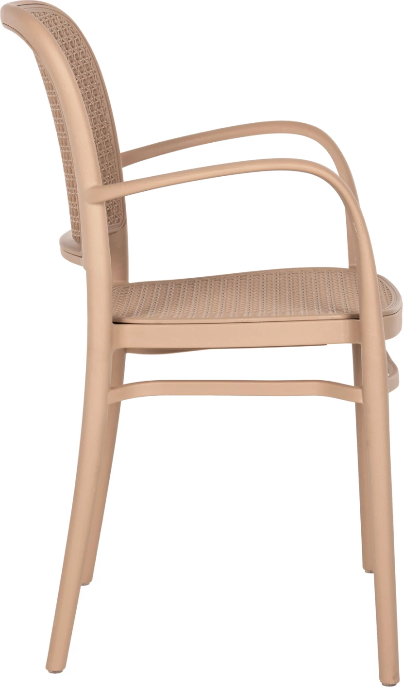 Stol iz polipropilena FLOW FH5938.03 kapučino 55x53x86Hcm