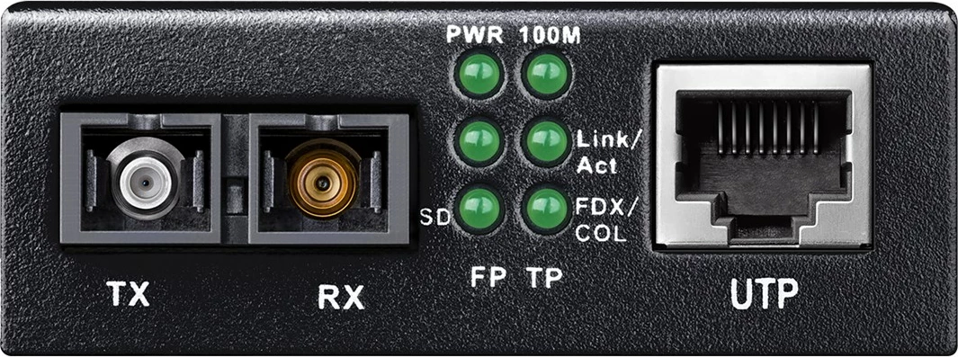 Medijski pretvornik Cudy MC100GSA-20, 1000 Mbit/s, enomodni, črn