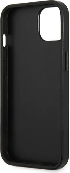 Ovitek za telefon za iPhone 14 6,1, Guess SaffianoTriangle Logo, srebrn