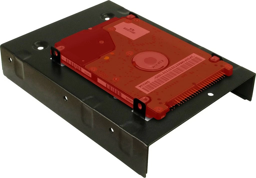 Panel bezel za 2,5" Inter-Tech 88885232, 2x 2,5", črn, jeklo, 35 mm