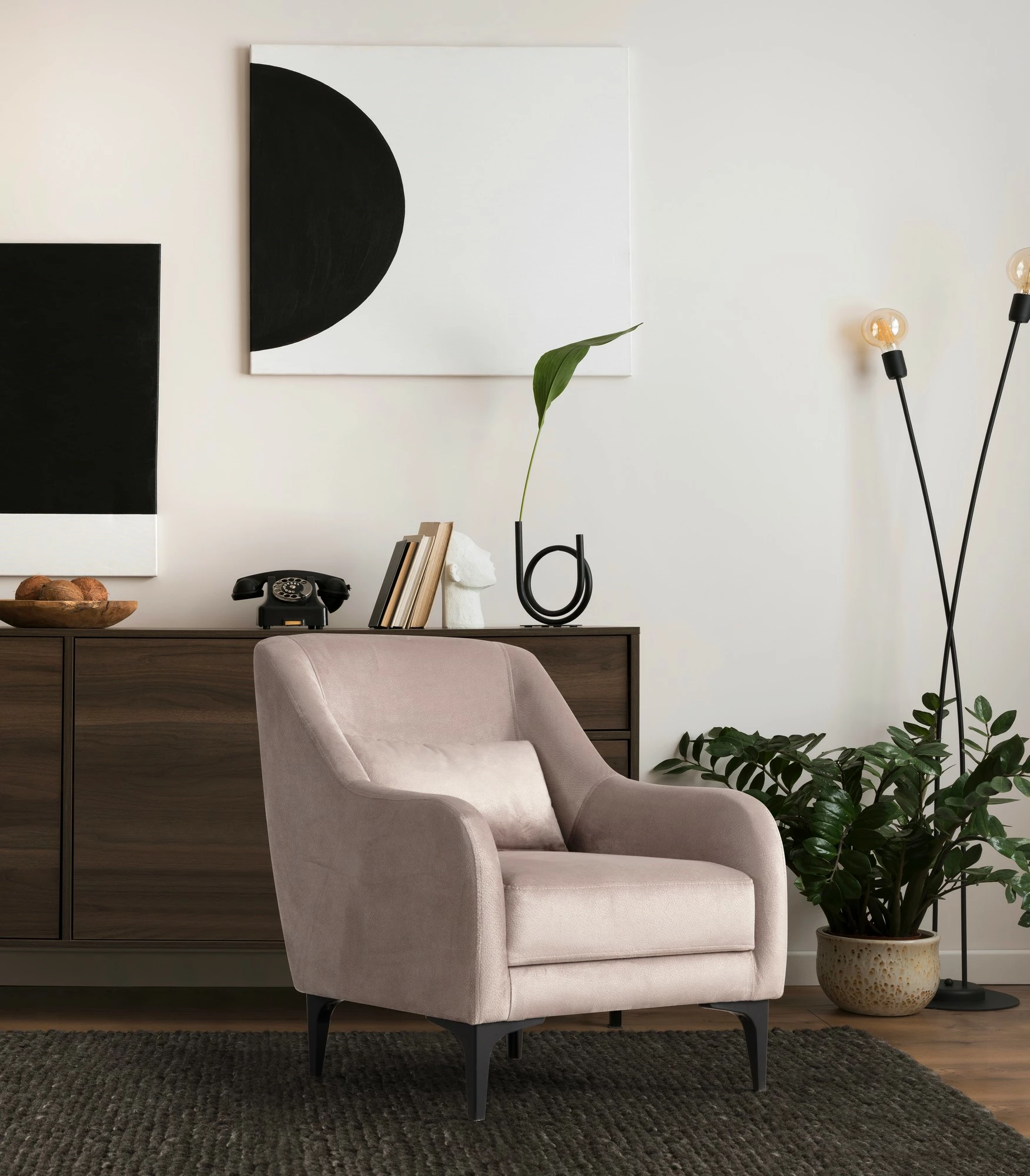 Naslanjač Wing Atelier del Sofa Astana, bež