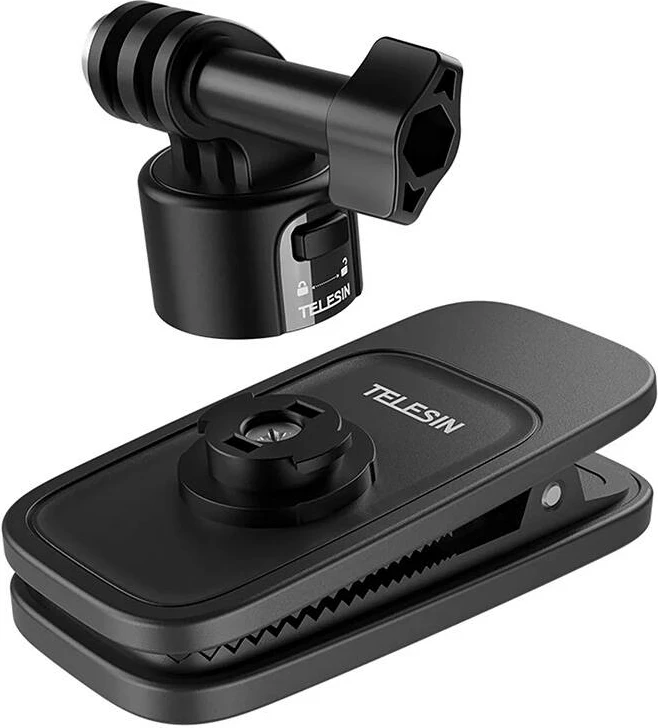Nosilec za hrbet za športne kamere, Telesin S2-JFM-01, magneten, črn
