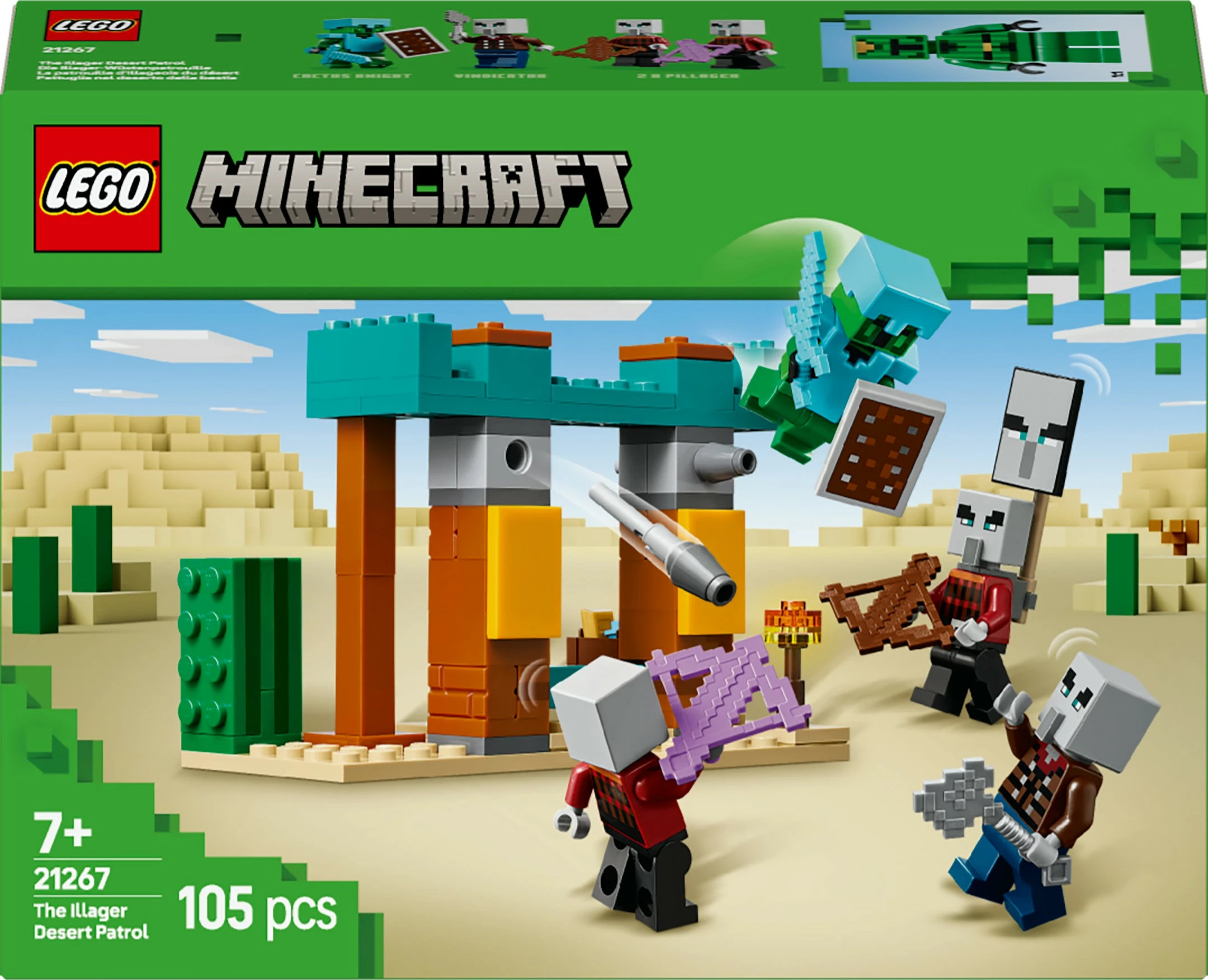 Set za sestavljanje Minecraft 21267, 105 kosov, večbarven