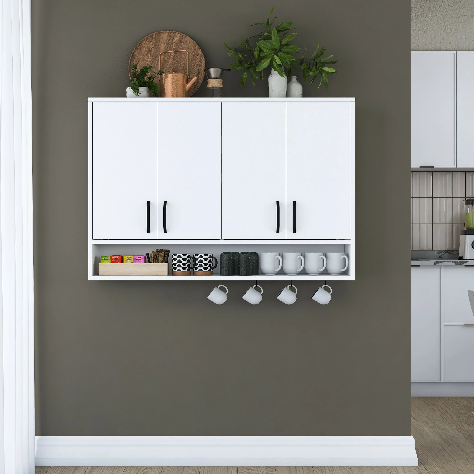 Stenska omarica Skye Decor JE199 - 3812, bela