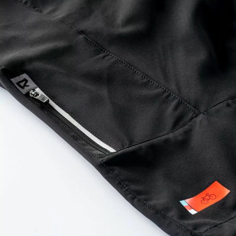 Kratke kolesarske hlače Radvik za moške, črne