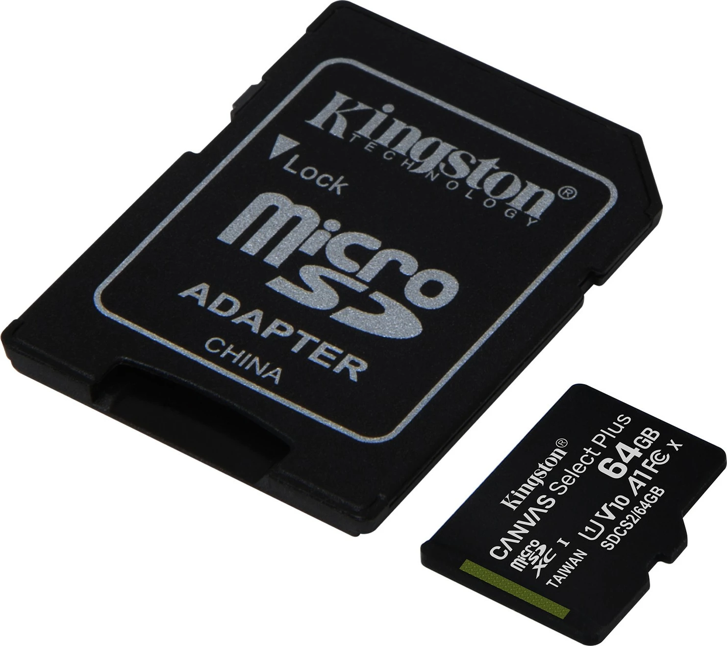 microSDXC kartica Kingston Canvas Select Plus 64 GB, 100 MB/s, črna