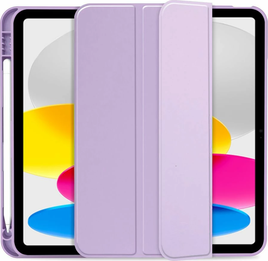Ovitek za iPad 10.9" (2022) — Tech-Protect SC Pen, silikon, vijoličen