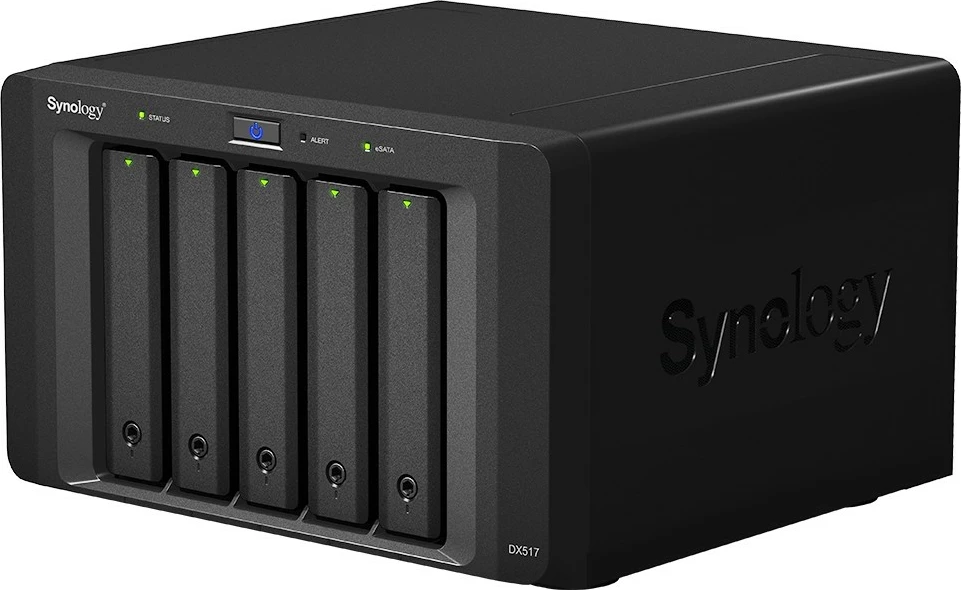 Enota za razširitev Synology DX517, namizna, 80 TB, črna