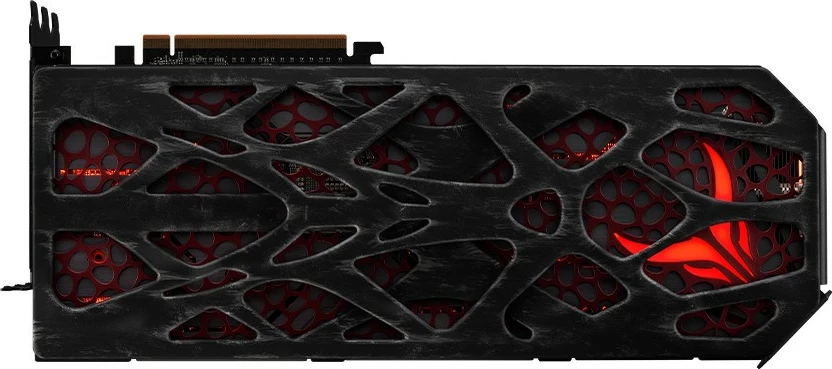 Zadnja plošča PowerColor Red Devil RX 7900, aluminij, črna