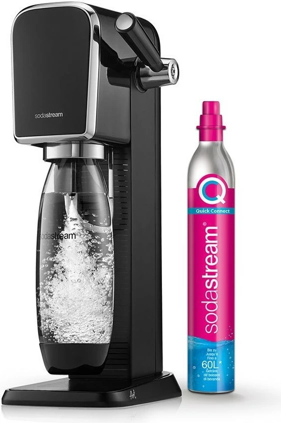 Sistem za gaziranje vode SodaStream ART, 1 L, 60 L, črn, jeklo