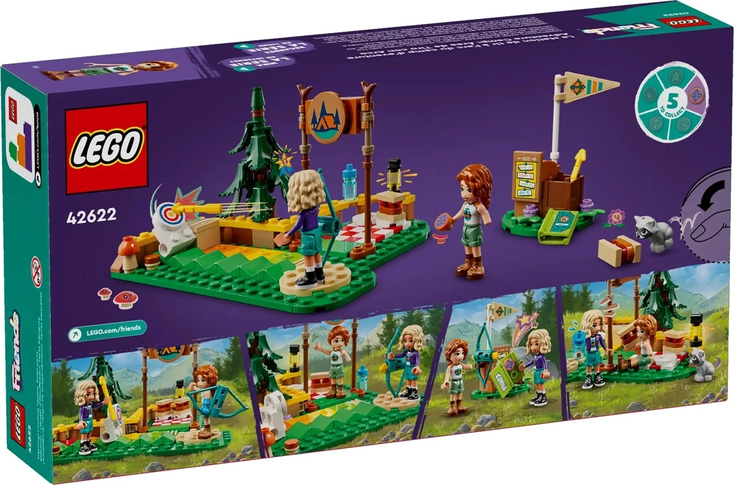 Strelišče za lokostrelstvo LEGO Friends Adventure Camp, 157 kosov