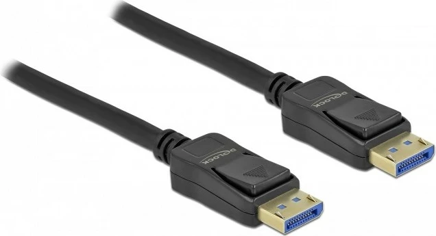 Kabel DisplayPort 2.0 DeLOCK, 3 m, 10K 60Hz, 54Gbps, črn