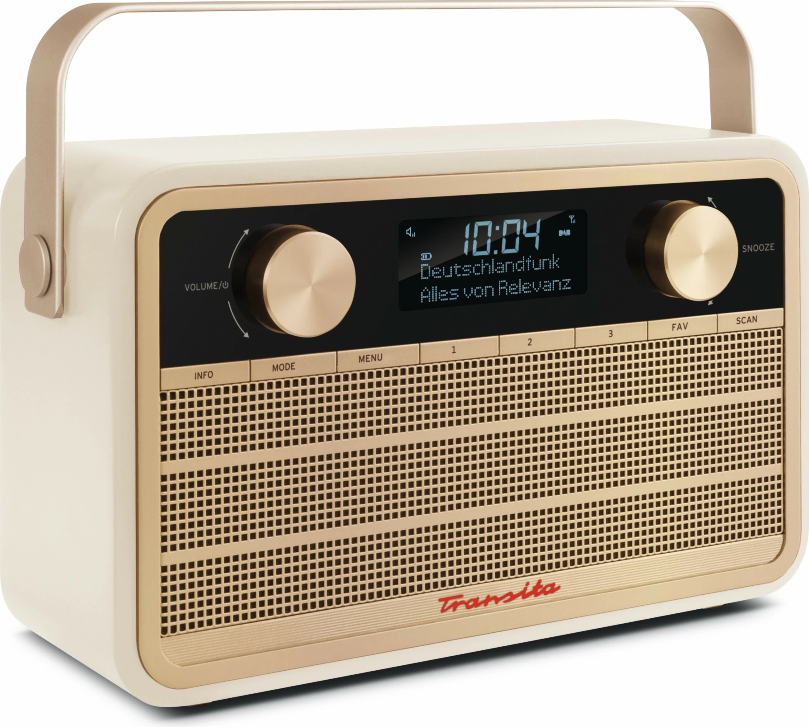Prenosni radio v bež barvi TechniSat Transita 120