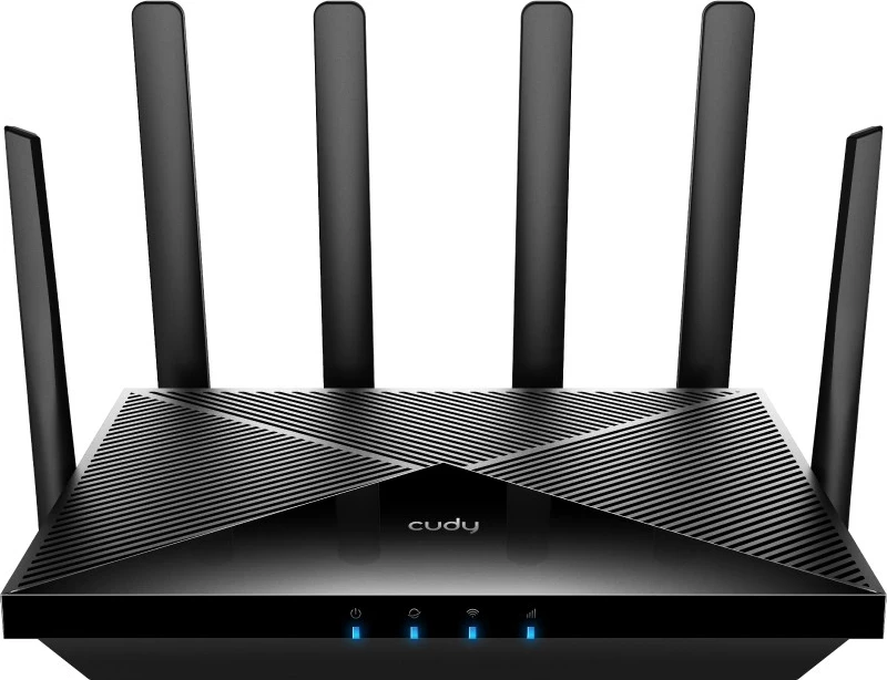 Ruter Cudy P5, 4x LAN priključki, 3x WAN priključki, 4G/LTE, 5G, črn