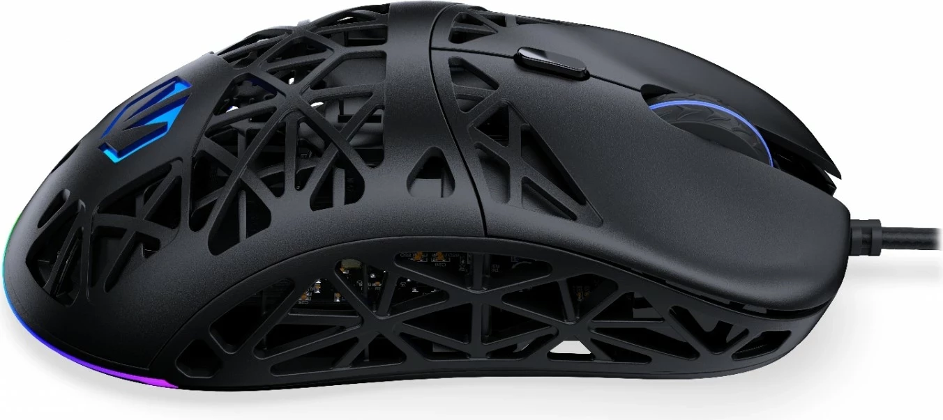 RGB igralni miš Endorfy LIV, 12000 DPI, črna