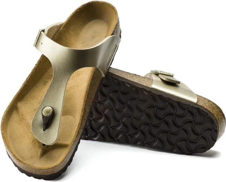 Elegantne ženske japonke Gizeh, Birkenstock, zlate