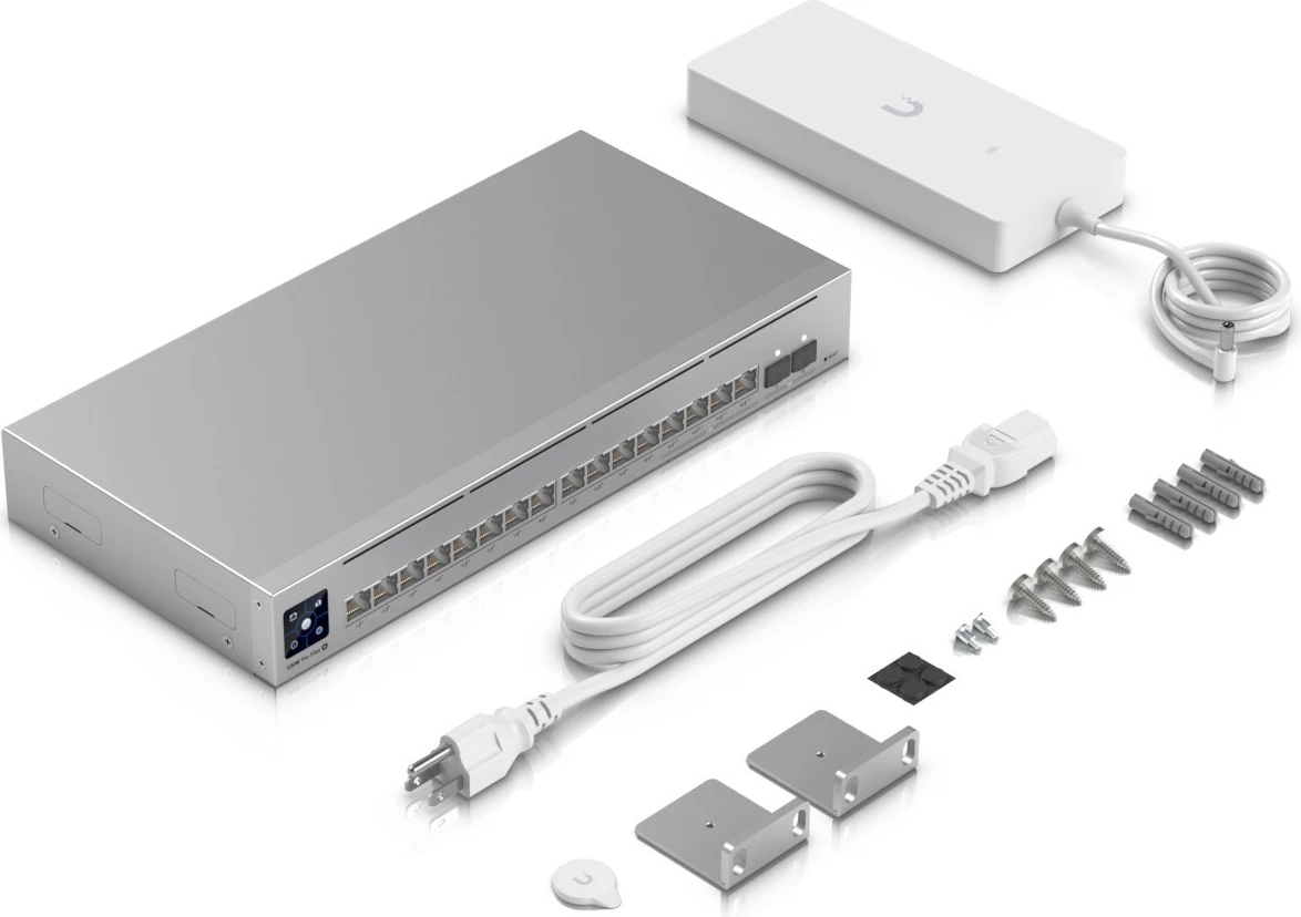 Upravljan preklopnik Ubiquiti Pro Max 16 PoE, L3, Gigabit Ethernet, za vgradnjo v rack