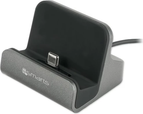 Polnilna postaja za en USB-C napravo 4smarts VoltDock 10W, siva