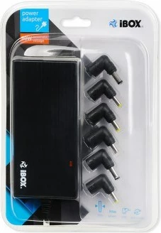 Universalni polnilnik za prenosnik iBox, 90 W, črn