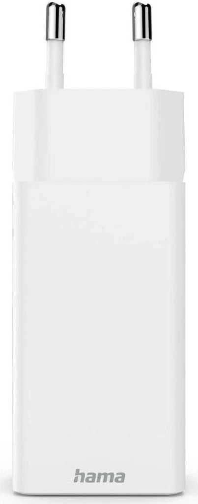 Mini GaN polnilec 65W, Hama, 2x USB-C, 1x USB-A, bel