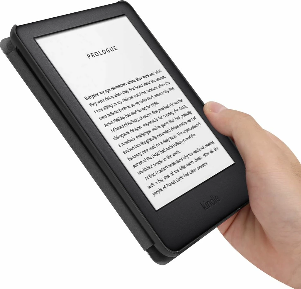 Zaščitni ovitek za Amazon Kindle 11" (2022), moder s cvetovi sakura, Tech-Protect SmartCase
