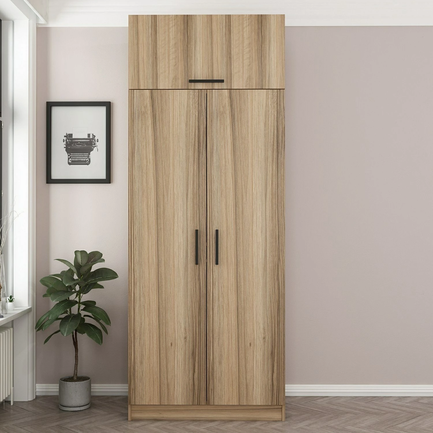 Garderobna omara Skye Decor, hrast, 2237