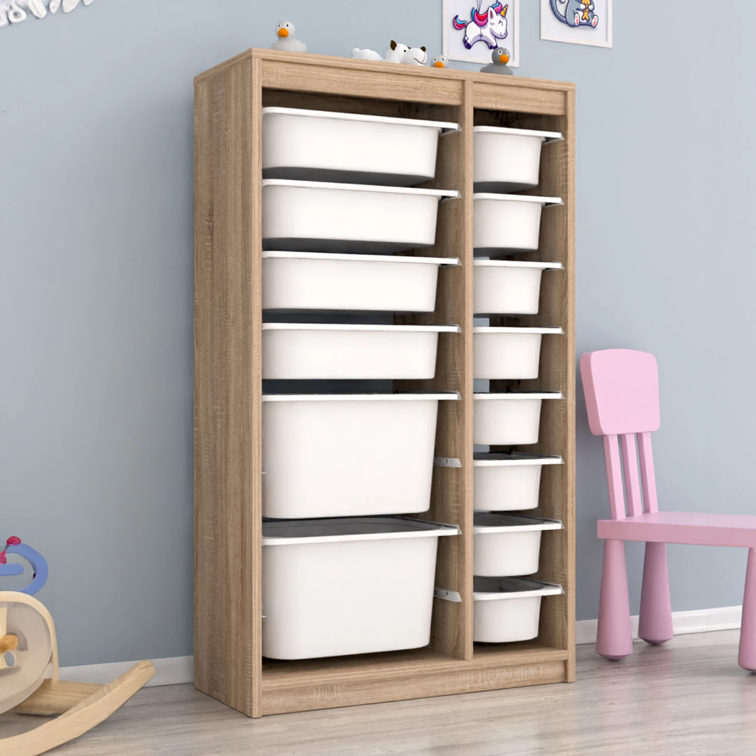 Komoda SANI FH18202.03 melamin v sonama-14 beli P.E. predali 69x29,6x112,2H cm
